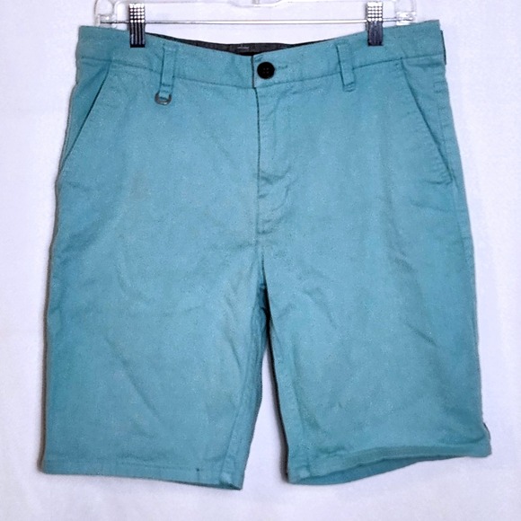 Rip Curl Blue‎ Walk Shorts Mens Size 31 Casual Cotton Flat Front Surf Skate - Picture 1 of 9